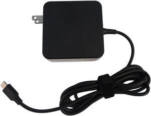 65W USB-C Laptop Replacement Ac Power Adapter Charger Wall Cord
