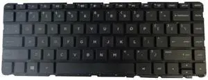 US Black Notebook Keyboard for HP Pavilion 14-N Laptops - No Frame