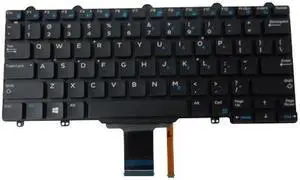 Backlit Keyboard for Dell Latitude E5250 E7250 Laptops - Replaces 3P2DR