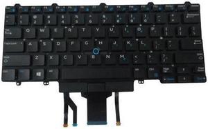 Backlit Keyboard w/ Pointer & Buttons for Dell Latitude 5490 5491 5495 7490 Laptops - Replaces 6NK3R