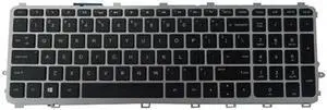 HP Envy 15-J 15T-J 15Z-J 17-J 17T-J M7-J Backlit Keyboard w/ Silver Frame 720244-001 720245-001