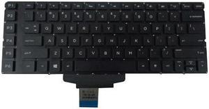 Black Backlit Keyboard for HP Omen 155000 Laptops  No Frame