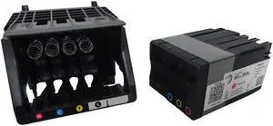 Genuine HP CR321A CR322A Printhead w/ 950 951 Setup Ink Cartridges (Non-Returnable)