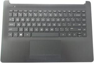 HP 14-CK 14-CM Smoke Gray Palmrest w/ Keyboard & Touchpad L23491-001