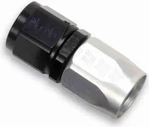 Russell -8 AN Straight Full Flow Non-Swivel Hose End - Black Anodized    R10033