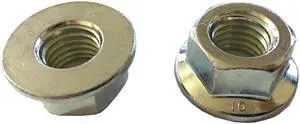 10 M14 - 2.0 Hexagon Flange Nut - Non-Serrated Class 10 Zinc. DIN 6923