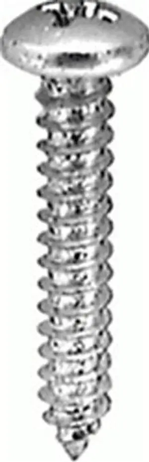 Clipsandfasteners Inc 25 #10x 1-1/2 Phillip Pan Head Tap Screw 18-8 Stainless