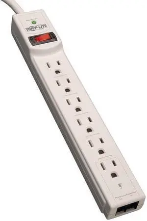 Tripp Lite 6 OUTLET PWR SRG PRTR- Part # TLP608TEL