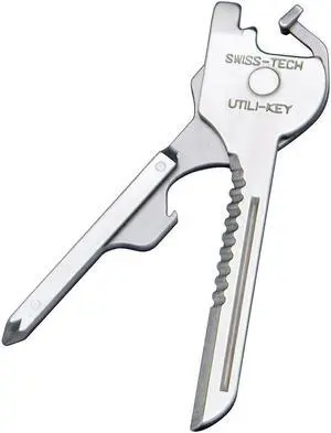 Swiss+Tech ST66676 Utili-Key 6-in-1 Keyring & Keychain Multi-Function Tool