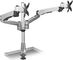 Mount-It! Modular Desk Mount Adjustable Monitor Arm Up to 24" Monitors Gray/Silver (MI-45111)