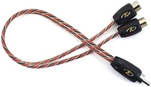STINGER SI42YF CAR STEREO PREMIUM 4000 SERIES RCA (1) M TO (2) F ADAPTER CABLE STINGER SI42YF CAR STEREO PREMIUM 4000 SERIES RCA (1) M TO (2) F ADAPTER CABLE