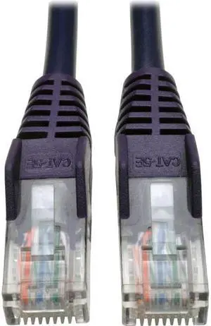 Cat5e 350 Mhz Snagless Molded Utp Patch Cable (Rj45 M/M), Purple, 3 Ft.