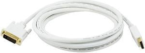 Monoprice DisplayPort to DVI Cable - 10 Feet - White | Gold Plated, 28AWG, Pure Copper Cores