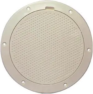 Beckson 6" Non-Skid Pry-Out Deck Plate - Beige