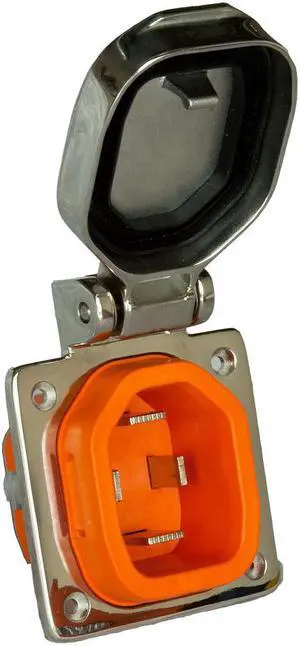 SmartPlug 50 Amp Boatside Inlet - Stainless Steel