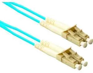 ENET 3M LC/LC Duplex Multimode 50/125 OM3 or Better Aqua Laser Optimized Multi-Mode [LOMM] Fiber Patch Cable 3 meter LC-LC (lc2-10g-3m-enc)