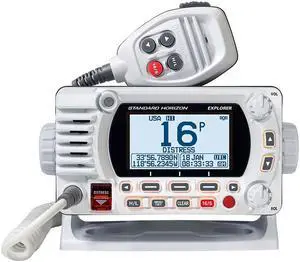 VHF, Optional 2nd Station, w/GPS, White