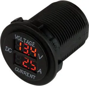 Sea-Dog Round Voltage & Amp Meter - 6V-30V & 0 Amp - 10 Amp Meter