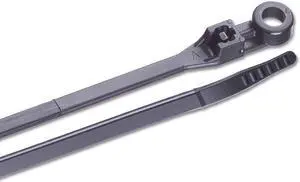 Ancor 14" UV Black Mounting Cable Zip Ties - 100 Pack