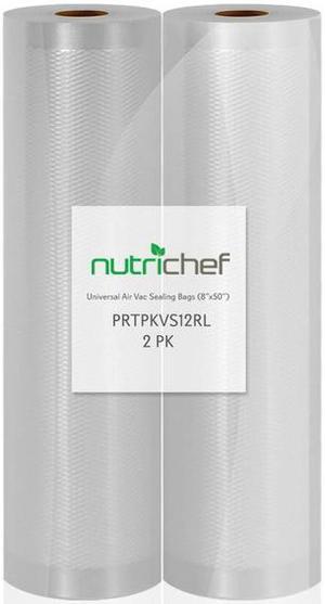 NutriChef PRTPKVS12RL Universal 8-Inch Vacuum Sealer Bags (100 Feet)