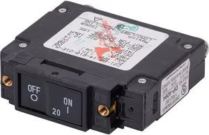 BLUE SEA 7443 UL-489 CIRCUIT BREAKER 20A DC FLAT ROCKER BLUE SEA 7443 UL-489 CIRCUIT BREAKER 20A DC FLAT ROCKER