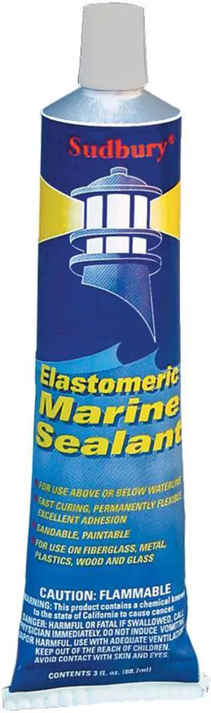 Sudbury Elastometric 3 oz (89ml) Sealant Tube - Clear