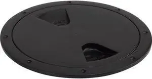 SEA DOG POLYPROPYENE DECK PLATE BLACK 6"