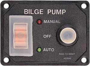 Sea-Dog Splash Guard Bilge Pump Panel W/Circuit