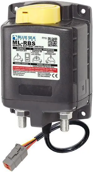 BLUE SEA 7713100 ML-RBS REMOTE BATTERY SWITCH WITH MANUAL