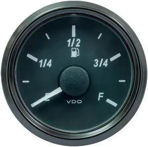 VDO SINGLEVIU 52MM (2-1/16) FUEL LEVEL GAUGE - 0-180 OHM