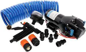 JABSCO HOTSHOT HD4 HEAVY DUTY WASHDOWN PUMP W/ 25' HOSECOIL