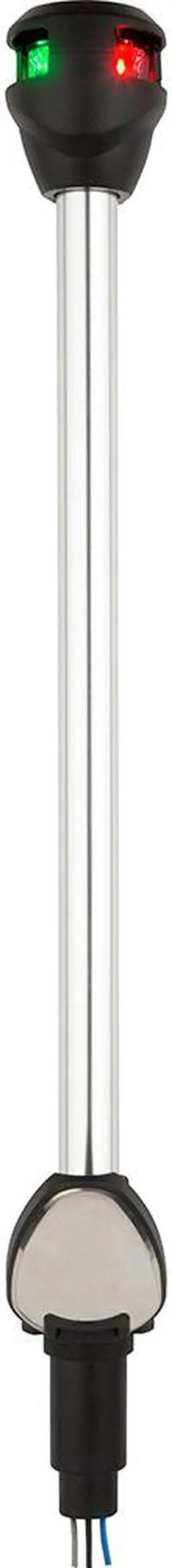 Attwood Lightarmor Bi-Color Navigation Pole Light W/Task Light - Straight - 10"