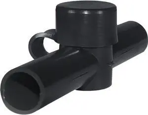 Blue Sea 4002 Cable Cap Dual Entry - Black