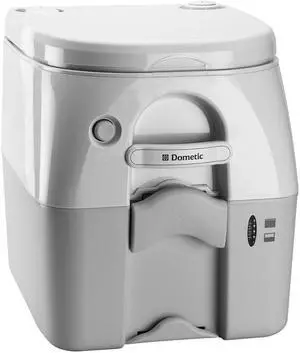 DOMETIC 975 PORTABLE TOILET 5.0 GAL GRAY W/ BRACKETS