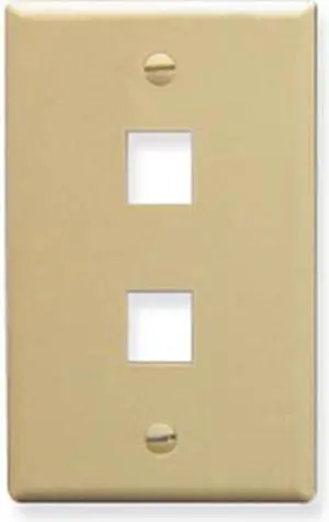 ICC FACE-2-IV IC107F02IV - 2PORT FACE IVORY