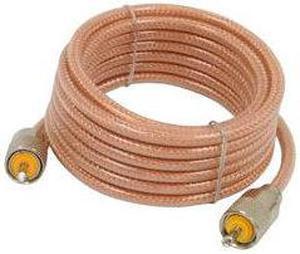 ROADPRO R RP-8X12CL 12     CB ANTENNA MINI-8 COAX CABLE WITH PL-259 CONNECTORS  CLEAR
