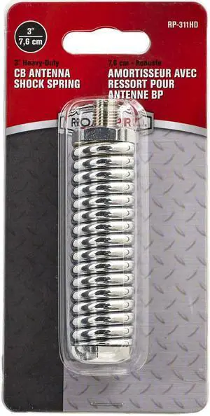 ROADPRO R RP-311HD 3 HEAVY-DUTY CHROME PLATED STEEL ANTENNA SHOCK SPRING