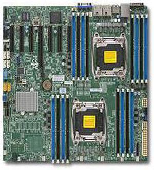 SUPERMICRO X10DRH-IT-B Supermicro X10DRH-IT-B Dual LGA2011 Intel C612 DDR4 SATA3 and USB3.0 V and 2GbE EATX Server Motherboard