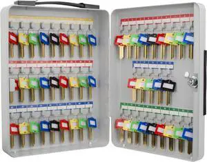 BARSKA OPTICS CB12948 BARSKA OPTICS CB12948 50 Keys Lock Box Grey W/ Carrying Handle