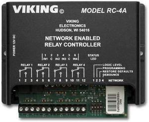 VIKING RC-4A NETWORK ENABLED 4 RELAY CONTROLLER
