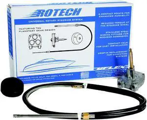 UFLEX USA INC UFLEX ROTECH 19' STEERING PACK INCLUDES CABLE BEZEL HELM ROTECH19FC