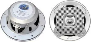 LANZAR AQ6CXS Lanzar Marine 6.5â€ 2-Way Speakers (Silver)
