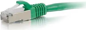 C2G 00837 15ft Cat6 Snagless Shielded (STP) Network Patch Cable - Green - Category 6 for Network Device - RJ-45 Male - RJ-45 Male - Shielded - 15ft - Green