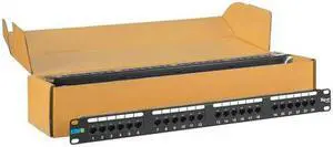 ICC ICMPP2460V PATCH PANEL, CAT 6, 24-PORT, 1 RMS, 6 PK