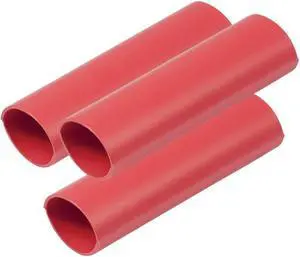 Ancor Heavy Wall Heat Shrink Tubing - 3/4" x 3" - 3-Pack - Red