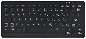 TG3 ELECTRONICS INC KBA-CK82S-BNUW-US CLEANABLE SEALED BLACKKEYBOARD; 82 KEY W/ WHITE BACKLIGHTING. WITHSTANDS HOSPITA