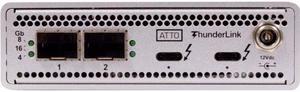 ATTO TLFC-3162-D00 40Gb/s Thunderbolt 3 (2-port) to 16Gb/s FC (2-port) ( Includes SFPs )