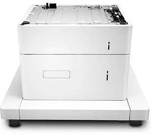 HP J8J92A Paper Feeder And Stand - Printer Base With Media Feeder - 2550 Sheets In 2 Tray(S) - For Laserjet Enterprise Mfp M633, Laserjet Enterprise Flow Mfp M631, Mfp M632, Mfp M633