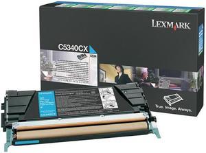 LEXMARK C5340CX TONER CARTRIDGE - CYAN - 7000 PAGES - FOR LEXMARK C534N, C534DN, C534DTN