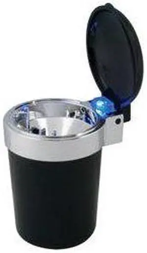 RoadPro RPVE-649LA Self-Extinguishing Ashtray with Blue Led Light